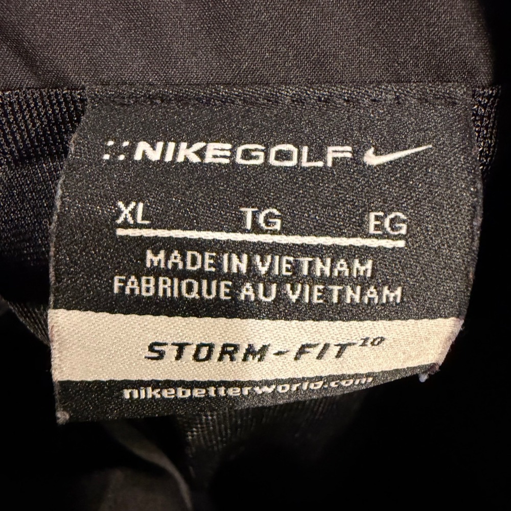 Nike Golf Storm-Fit 10 Jacket Mens XL Black Full Zip Windbreaker Rain Coat - Picture 4 of 9